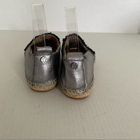Splendid Jaime Grey Metallic Espadrille Flat 7.5 - Picture 7 of 7
